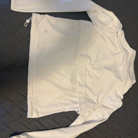 Lulu lululemon lemon Women's White Zip-Up Jacket - Picture 3 of 3